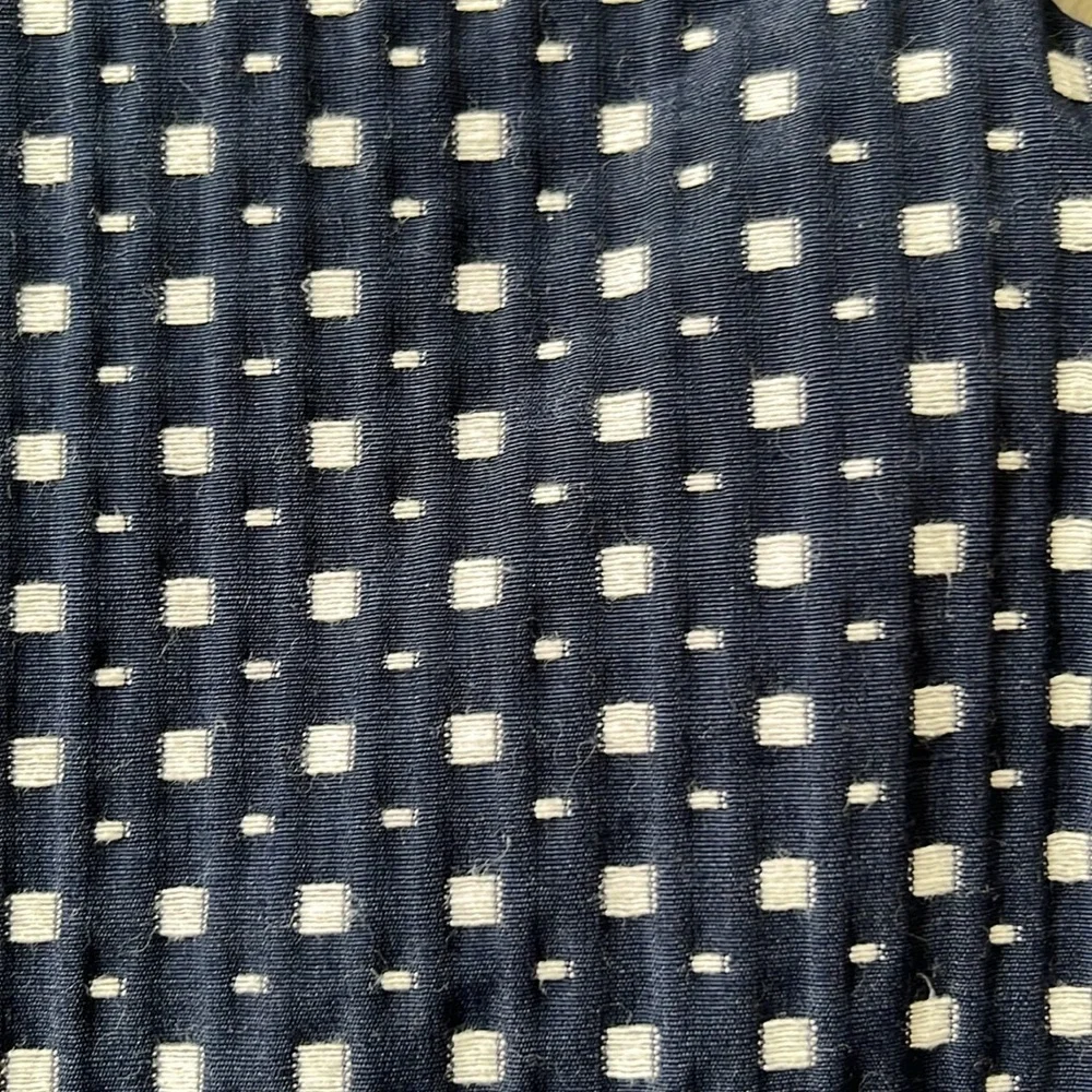 Janie and Jack Geo Print Dobby Dress Navy Classic Cotton Blend Girls 2T